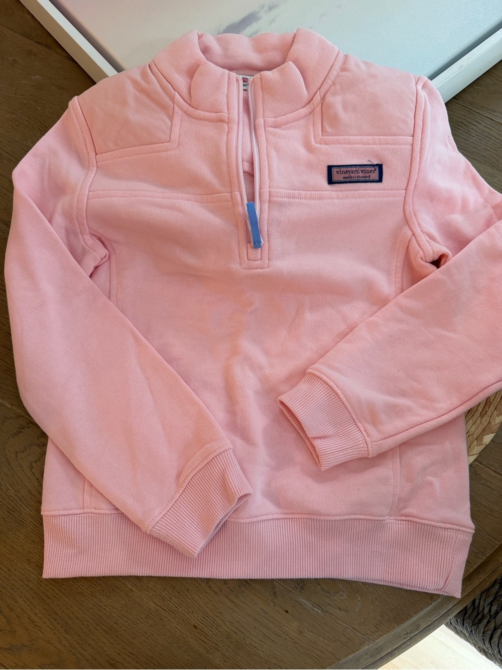 Vineyard Vines Pink Girls' Quarter-Zip Pullover